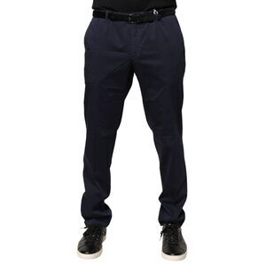 Domenico Tagliente Navy Blue Skinny Chino Mid Waist Men Men's Pants